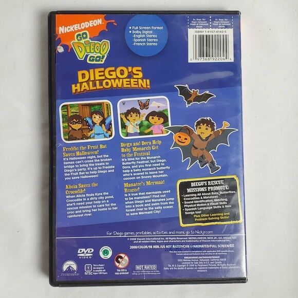Go Diego Go: Diego's Halloween! (DVD, Nickelodeon) - Picture 3 of 3